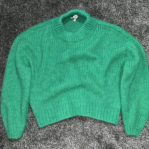 Women green mohair alpaca - green,