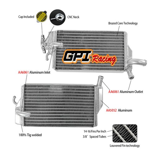 Aluminum radiator for - l&r,