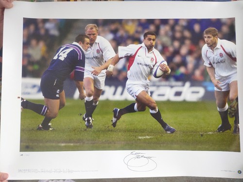 Rugby signed prints with - rugby,