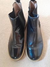 Office Black pull on ankle boots size 37 UK4