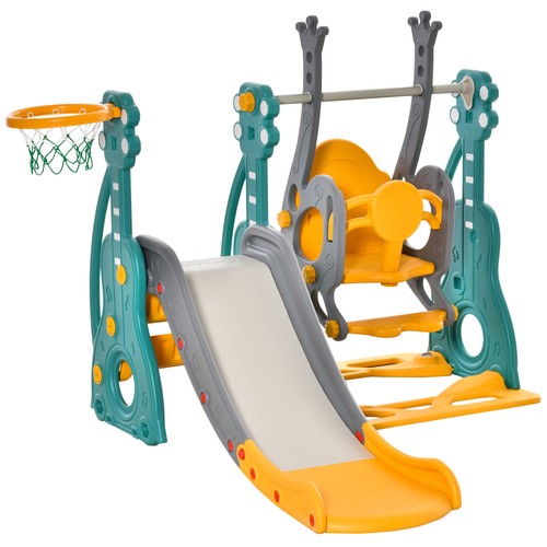 Homcom kids swing and - 3-in-1,