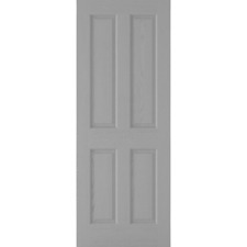 INTERNAL GREY MOULDED TEXTURED 4 PANEL  DOOR GLAZED, STANDARD OR FIRE DOOR