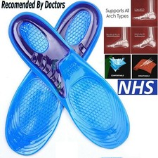 Orthotic Insoles for Arch Support Plantar Fasciitis Flat Feet Back & Heel Pain