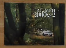 Triumph 2000 MK2 Brochure 1970 - Saloon Estate