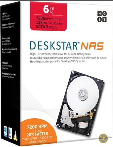 Hgst deskstar nas 6tb 7200 - deskstar, rpm