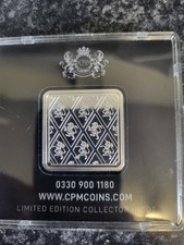 1oz 999.9 fine silver square ingot 2020 Battle of Britain 80th anniversary toned