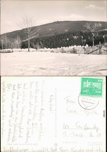 Postcard eibenstock auersberg - postcard,
