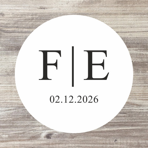 Personalised wedding stickers - personalised,