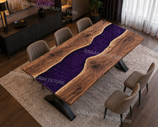 Handmade Purple Epoxy River