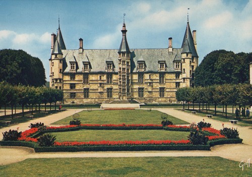Old postcard nevers palais - postcard,