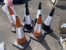 PACK OF Road Traffic Cones 30" (750mm) Self weighted Safety Cone 14 Pic