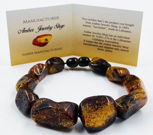 Real amber bracelet natural - real,
