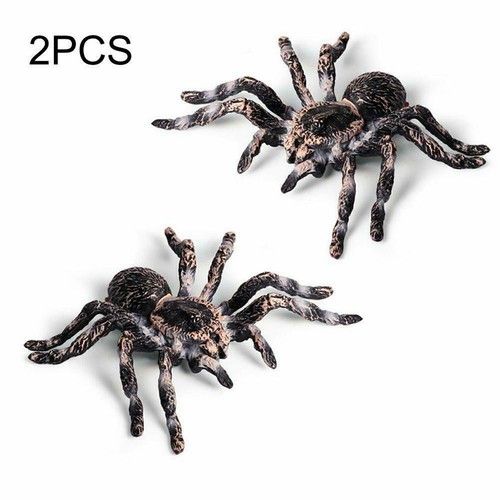 2pcs fake rubber spider - rubber,