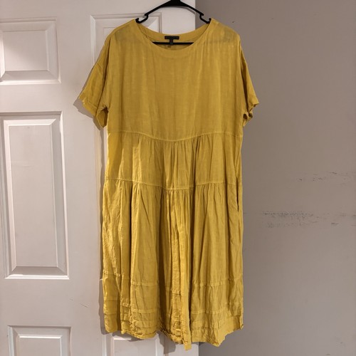 Oska yellow tiered short - tiered,