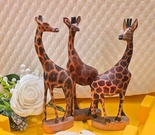 Set Of 3 Handcrafted Wooden