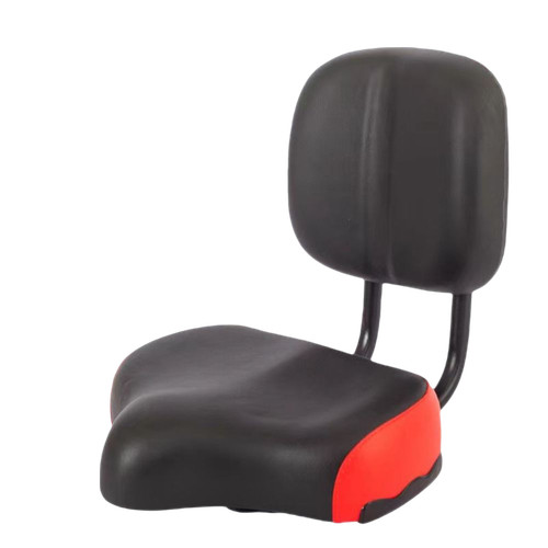 Wide bike seat with backrest - seat,