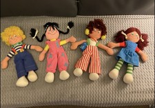 Vintage 1980 Collection Raggy Dolls, Claude, Wi-Fi, Dottie And Lucy Plush Dolls