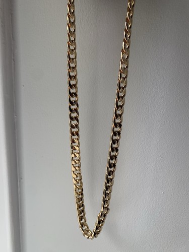 Gold chunky chain necklace - ,