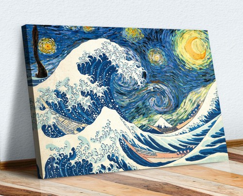 Hokusai great wave van - van, gogh