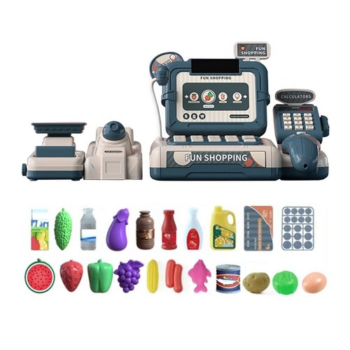 Kids cash register pretend - cash,