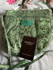 Osprey Green Python Cross Body