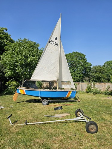 Gp14 sailing dinghy trolley - sailing,