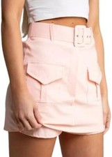 Womens High Waisted Belted