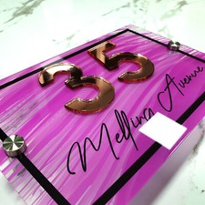 Rose Gold 3d Hot Pink House