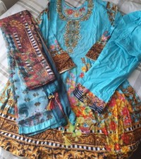 Indian Pakistani Ready Made Trouser Suit Size M