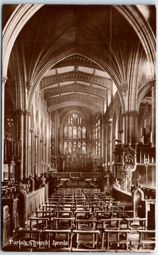 Postcard parish church - parish,