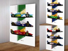 F1 Season Winner Metal Signs Senna Schumacher Mansell Hill McLaren F1 Gift