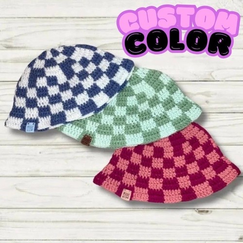 Custom crochet checkered - crochet,