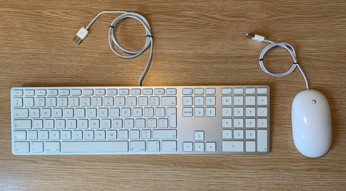 Apple wired keyboard mouse - wired,