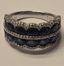 Vintage 18k Sapphire Diamond