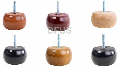 Solid beech bun feet - bun,