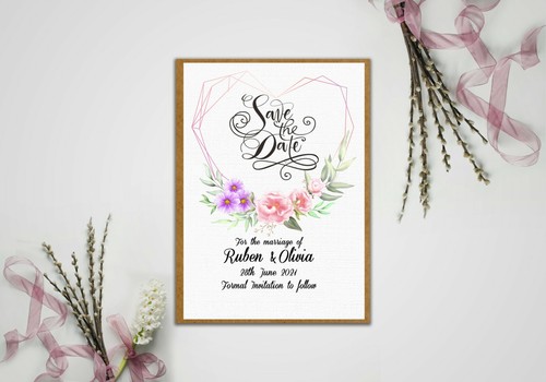 Save the date cards wedding - the,