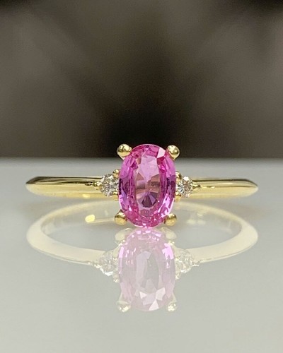 14k yellow gold natural pink - 14k,