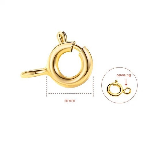 9ct gold open bolt - 9ct,