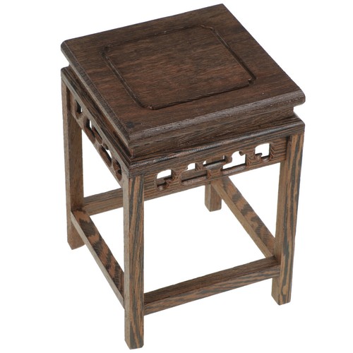 Wooden flower pot base coffee - wooden,