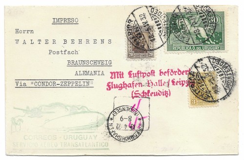 1932 uruguay condor zeppelin - uruguay,