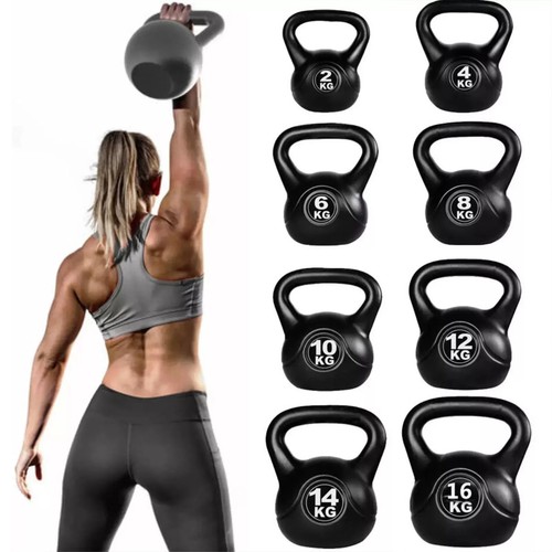 Vinyl kettlebell weight set - vinyl,