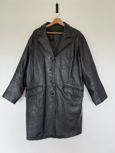 Vintage black real - black, leather