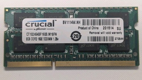 Crucial 8gb ddr3 1600mhz - 8gb,
