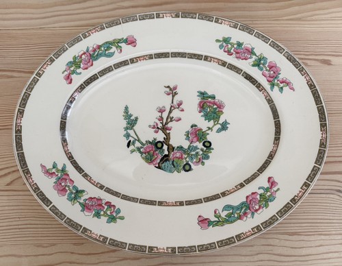 Large vintage oval bone - vintage, china