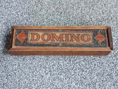 Vintage domino set wooden - set, in
