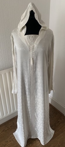 Ladies white satin moroccan - ladies,