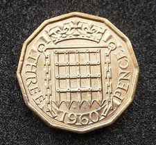 Elizabeth Brass Threepence -