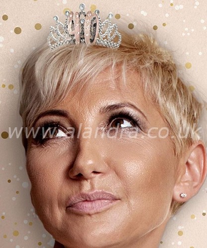 40th gold boxed - birthday, tiara