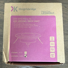 Knightsbridge 230V IP65 1.7W White LED Ground / Deck Light - LEDM08W1