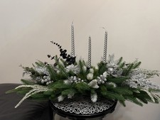 Silver Christmas Centrepiece